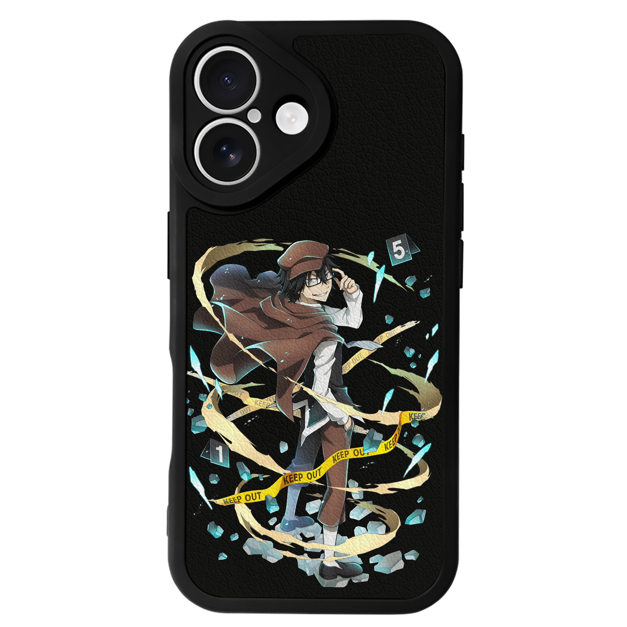 （画像用） 文豪ストレイドッグス Bungo Stray Dogs 【iPhone 16シリーズ対応】シリコンスマホケース（レザー調） 材質：シリコン